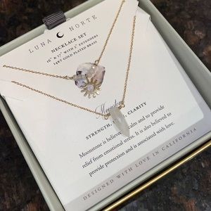 Luna Norte Moonstone Necklace Set 